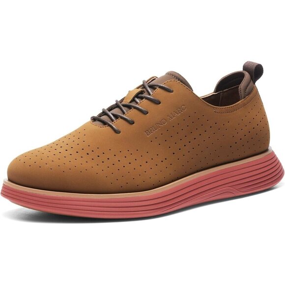 Other - Bruno Marc Men's Faux Leather Brown\Orange Fashion Sneakers Oxfords Casual Shoes